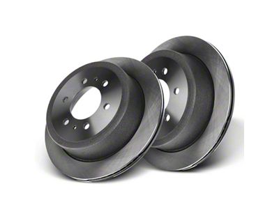 Vented 6-Lug Rotors; Rear Pair (04-11 F-150)