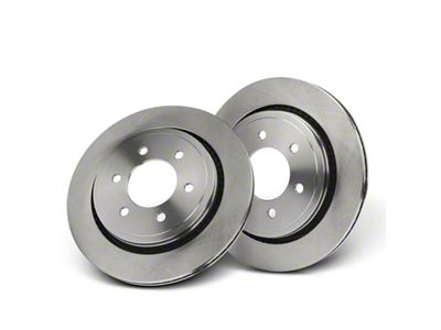 Vented 6-Lug Rotors; Rear Pair (15-17 F-150 w/ Electric Parking Brake)