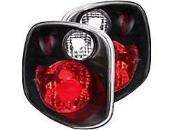 Version 2 Tail Lights; Black Housing; Clear Lens (01-03 F-150 Flareside)