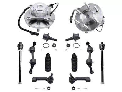 Wheel Hub Assemblies with Lower Ball Joints, Sway Bar Links and Tie Rods (11-14 2WD F-150)