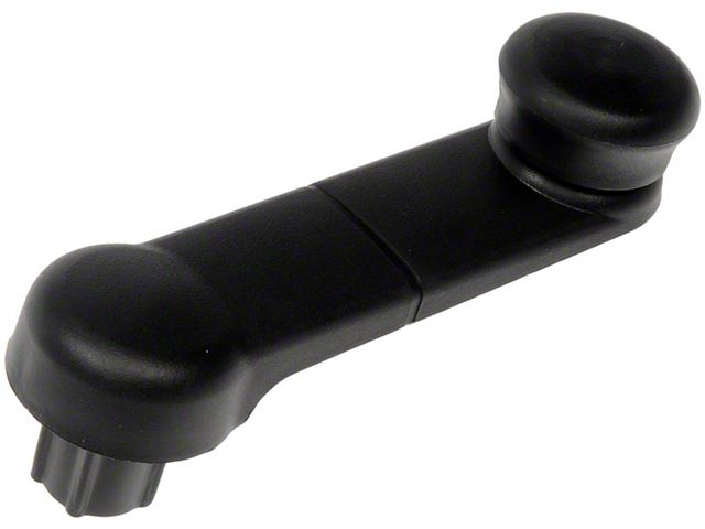 Window Crank Handle; Front and Rear; Left and Right; Black; With Black Knob (97-14 F-150)