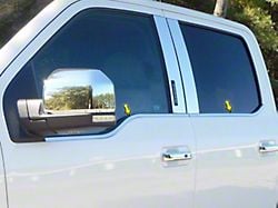 Window Sill Trim Set; Stainless Steel (15-20 F-150 SuperCrew)