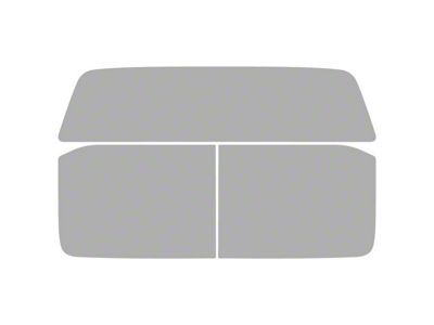 Window Tint Pre-Cut Kit; Rear Roll-Ups and 1-Piece Back Glass; 25% Medium (15-20 F-150 SuperCrew)