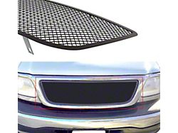 Wire Mesh Upper Overlay Grille; Black (99-03 F-150)