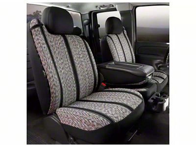 Wrangler Series Front Seat Covers; Black (04-08 F-150 w/ Bench Seat)