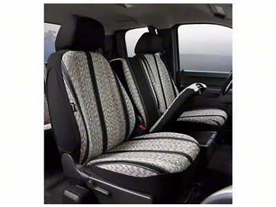 Wrangler Series Front Seat Covers; Black (09-14 F-150 w/ Bench Seat)