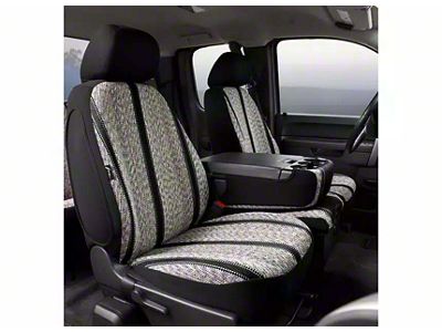 Wrangler Series Front Seat Covers; Black (15-24 F-150 w/ Bench Seat)