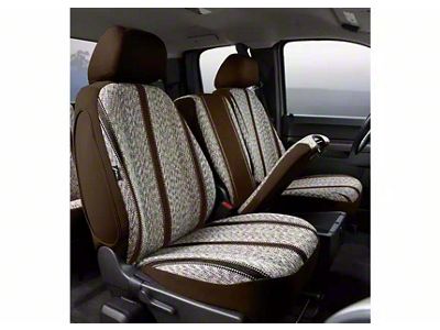 Wrangler Series Front Seat Covers; Brown (11-14 F-150 w/ Bench Seat)