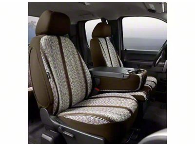 Wrangler Series Front Seat Covers; Brown (15-24 F-150 w/ Bench Seat)