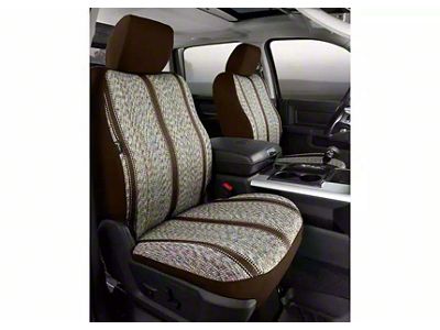 Wrangler Series Front Seat Covers; Brown (01-03 F-150 w/ Bucket Seats)