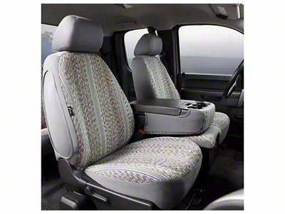 Fia Wrangler Series Front Seat Covers; Gray (15-24 F-150 w/ Bench Seat)