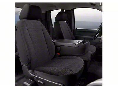 Wrangler Solid Series Front Seat Covers; Black (04-08 F-150 w/ Bench Seat)