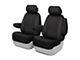 Fia Wrangler Solid Series Front Seat Covers; Black (15-24 F-150 w/ Bucket Seats)