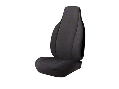 Wrangler Solid Series Front Seat Covers; Black (01-03 F-150 w/ Bucket Seats & Built-In Seat Belts)