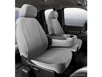 Wrangler Solid Series Front Seat Covers; Gray (15-24 F-150 w/ Bench Seat)