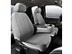 Wrangler Solid Series Front Seat Covers; Gray (15-24 F-150 w/ Bench Seat)