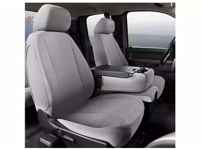 Fia Wrangler Solid Series Front Seat Covers; Gray (09-14 F-150 w/ Bench Seat)