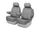 Fia Wrangler Solid Series Front Seat Covers; Gray (15-24 F-150 w/ Bucket Seats)