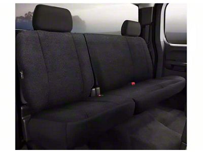 Wrangler Solid Series Rear Seat Cover; Black (09-14 F-150 SuperCab, SuperCrew)