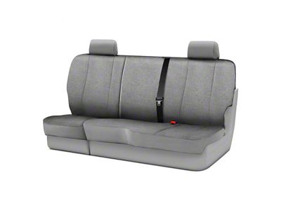 Wrangler Solid Series Rear Seat Cover; Gray (15-22 F-150 SuperCab)