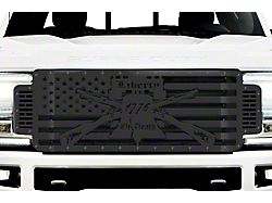 1-Piece Steel Upper Grille Insert; Liberty Or Death (17-19 F-250 Super Duty)