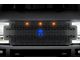 1-Piece Steel Upper Grille Insert; Spartan with Blue Underlay and Amber LEDs (17-19 F-250 Super Duty)