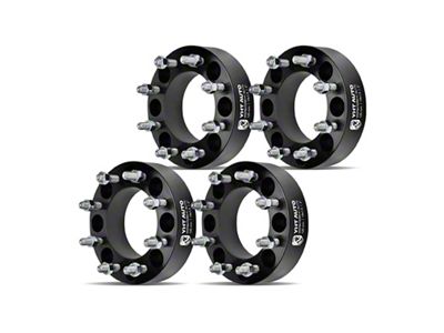 2-Inch 8-Lug Wheel Spacers; Black; Set of Four (05-25 F-250 Super Duty)