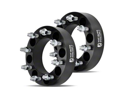 2-Inch 8-Lug Wheel Spacers; Black; Set of Two (11-22 F-250 Super Duty)