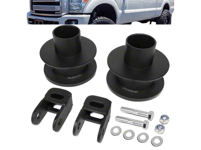 2.50-Inch Front Leveling Kit with Shock Extensions (11-22 4WD F-250 Super Duty)