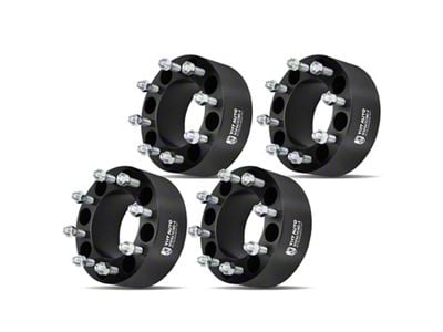 3-Inch 6-Lug Wheel Spacers; Black; Set of Four (11-24 F-250 Super Duty)