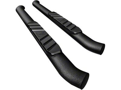 3.50-Inch Side Step Bars; Textured Black (17-25 F-250 Super Duty Regular Cab)