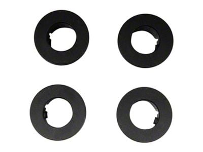 4-Piece Parking Assist Sensor Bezel; Rear (17-19 F-250 Super Duty)