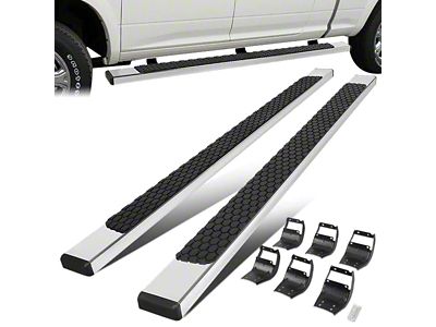 5-Inch Honeycomb Step Running Boards; Stainless Steel (17-24 F-250 Super Duty SuperCrew)