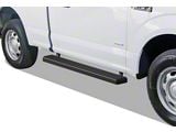 5-Inch iStep SS Running Boards; Black (17-24 F-250 Super Duty Regular Cab)