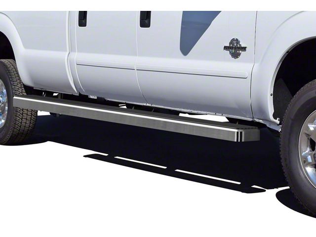 5-Inch iStep Wheel-to-Wheel Running Boards; Hairline Silver (11-16 F-250 Super Duty SuperCrew w/ 6-3/4-Foot Bed)