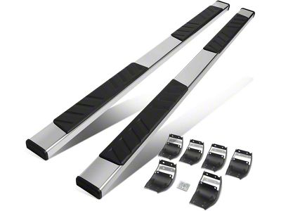 5-Inch Running Boards; Chrome (17-24 F-250 Super Duty SuperCab)