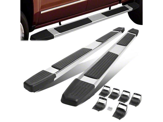 5.25-Inch Running Boards; Stainless Steel (17-22 F-250 Super Duty SuperCab)