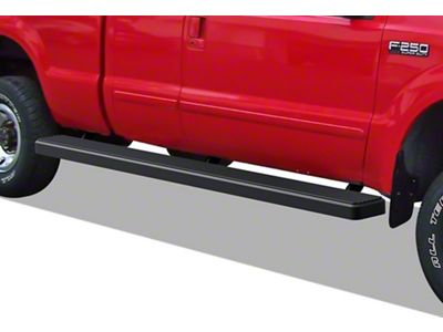 6-Inch iStep Wheel-to-Wheel Running Boards; Black (11-16 F-250 Super Duty SuperCab w/ 6-3/4-Foot Bed)