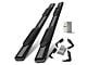 6-Inch Oval Straight Side Step Bars; Black (11-16 F-250 Super Duty SuperCrew)