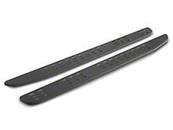 7.25-Inch Wide Flat Running Boards; Textured Black (17-24 F-250 Super Duty SuperCrew)