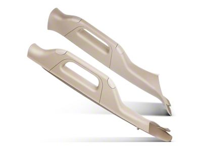 A-Pillar Interior Trim Handles; Tan; Driver and Passenger Side (11-16 F-250 Super Duty)