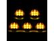 Amber LED Cab Lights; Smoked (11-16 F-250 Super Duty)