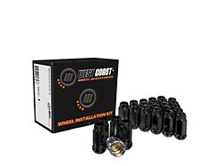 Black Acorn Lug Nuts; M14x1.5; Set of 32 (11-25 F-250 Super Duty)