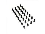 Black Bulge Acorn Lug Nut Kit; 14mm x 1.5; Set of 32 (11-24 F-250 Super Duty)