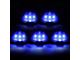 Blue LED Cab Lights; Smoked (11-16 F-250 Super Duty)
