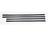 Chrome Delete Body Side Moldings; Gloss Black (11-22 F-250 Super Duty)