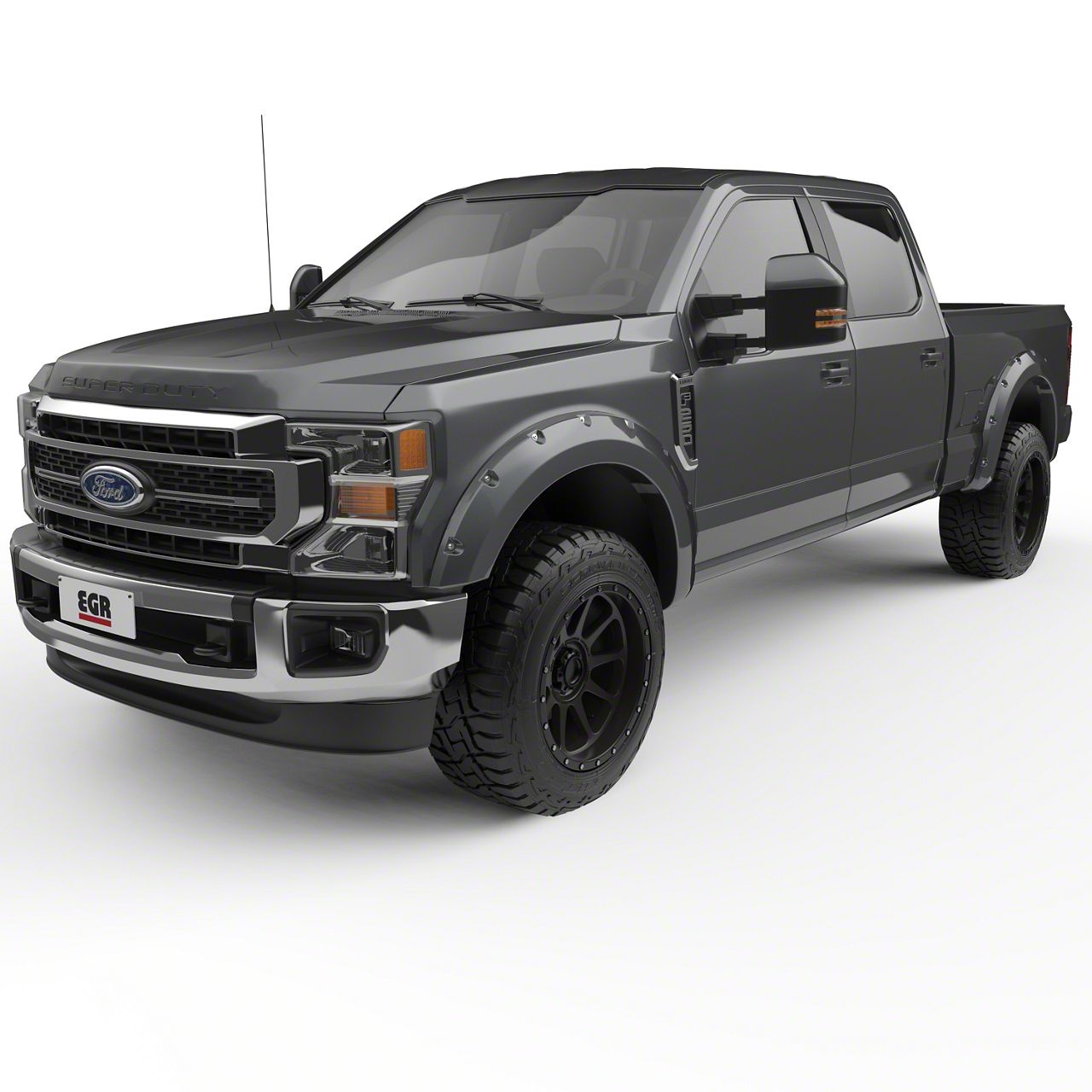 EGR F250 Super Duty BoltOn Style Fender Flares; Metallic