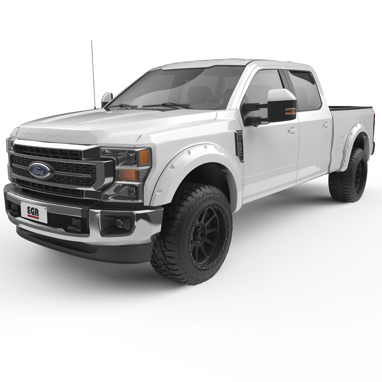 EGR F250 Super Duty BoltOn Style Fender Flares; Oxford White 793914