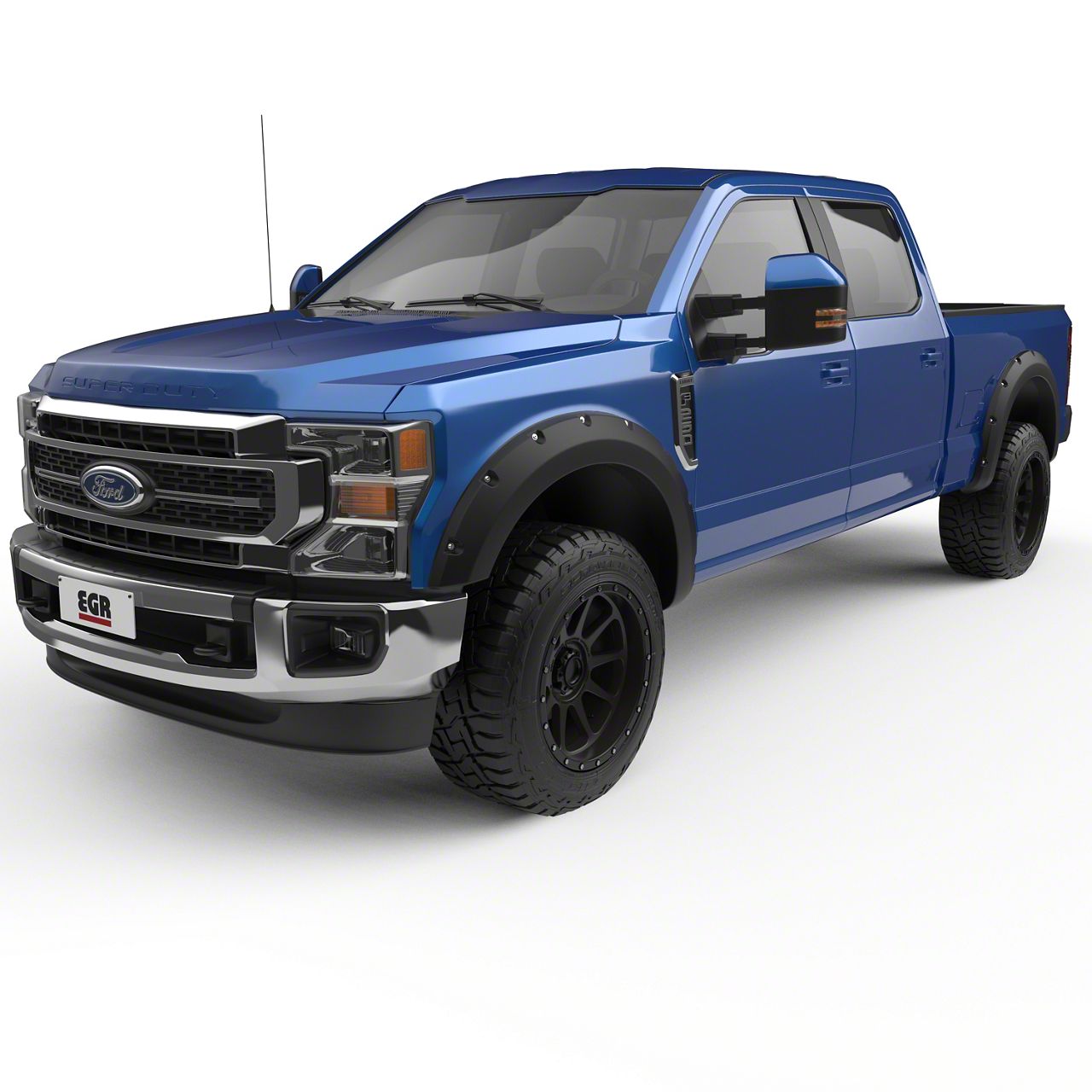 EGR F-250 Super Duty Bolt-On Style Fender Flares; Textured Black 793914 ...