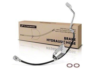 Brake Hydraulic Hose; Front Driver Side (13-16 4WD F-250 Super Duty)